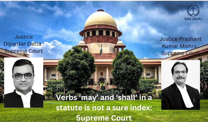 Verbs may and shall in a statute is not a sure index Supreme Court